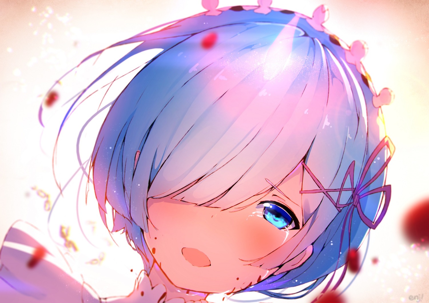 blood enj! maid re_zero_kara_hajimeru_isekai_seikatsu rem_(re_zero)