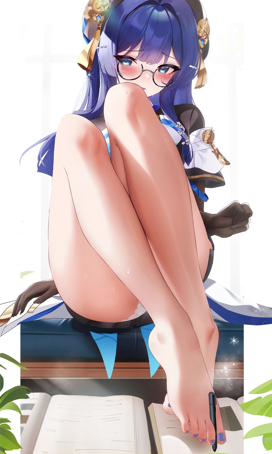 fantongjun feet honkai:_star_rail megane pantsu pelageya_sergeyevna