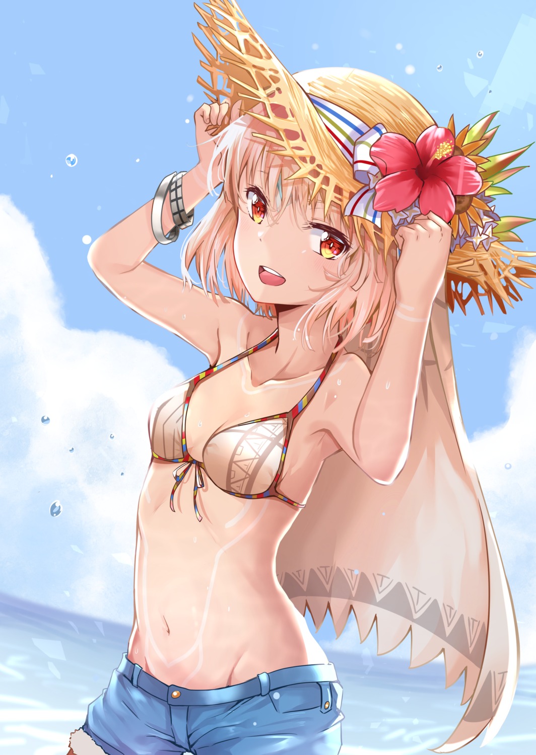 attila_(fate/grand_order) bikini_top cleavage fate/grand_order sunhyun swimsuits tattoo