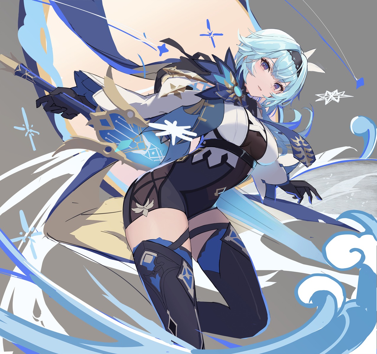 eruthika eula garter genshin_impact thighhighs weapon