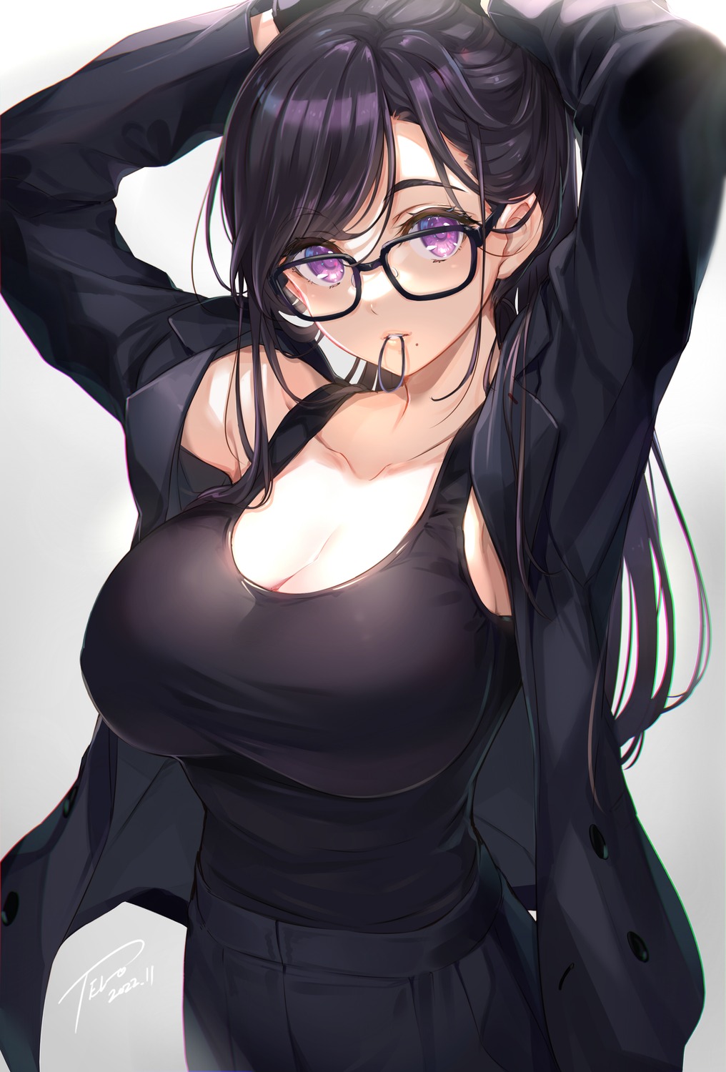 cleavage megane minakata_hizuru summertime_render tel-o