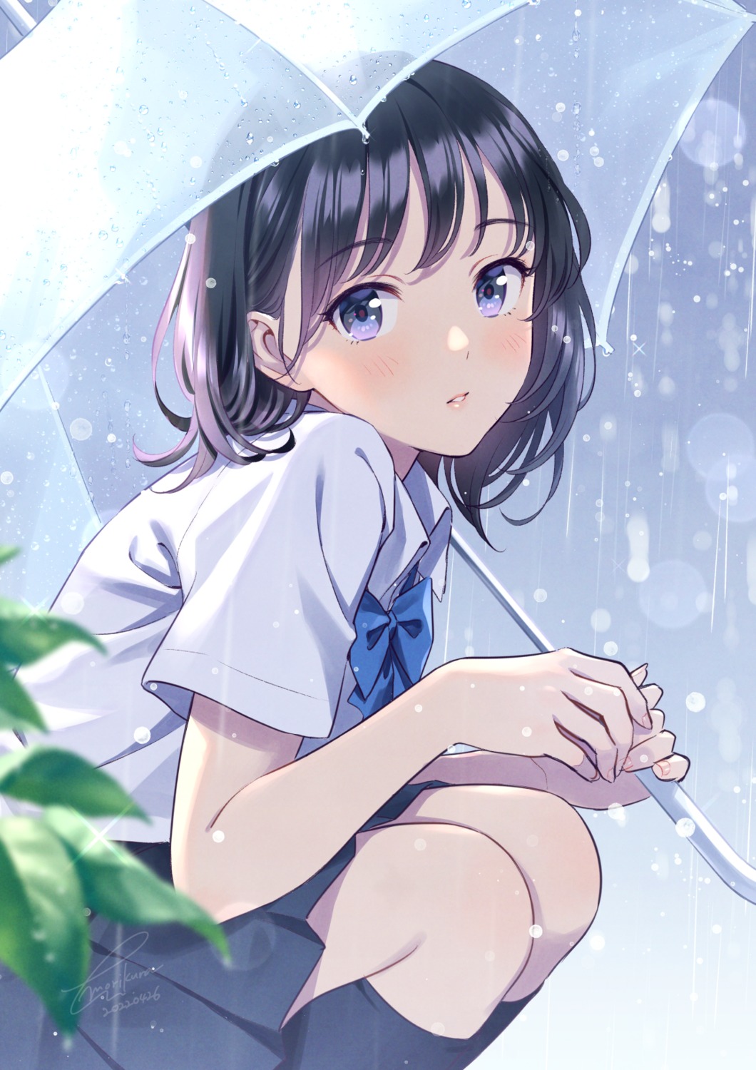 morikura_en seifuku umbrella