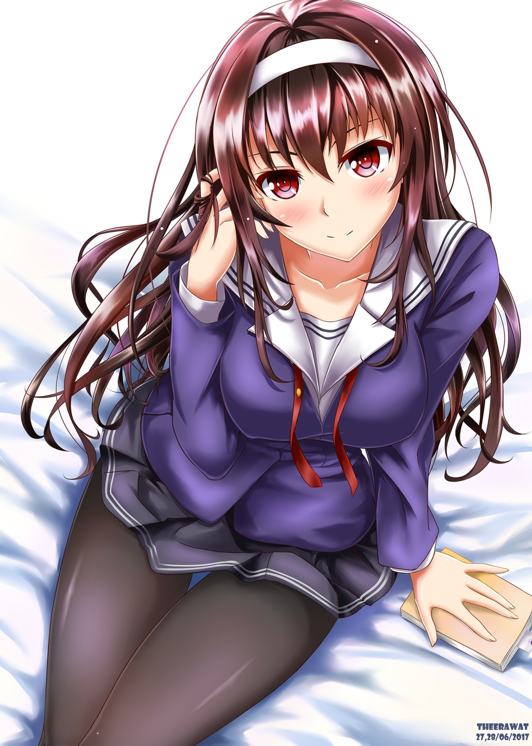 kasumigaoka_utaha pantyhose saenai_heroine_no_sodatekata seifuku theerawat