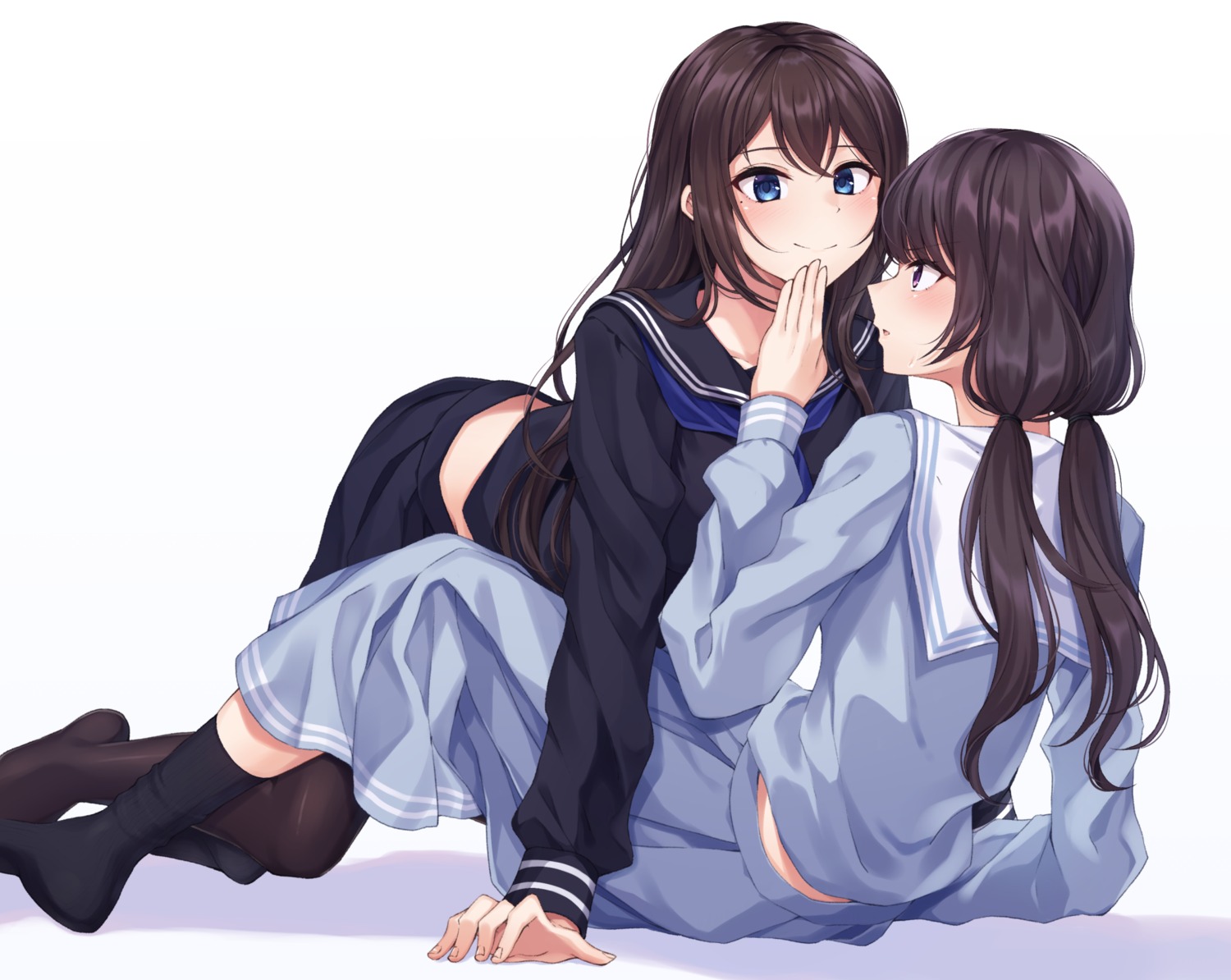 kuroto_yuu seifuku yuri