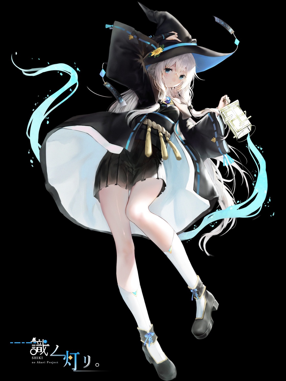 haori_io heels japanese_clothes witch