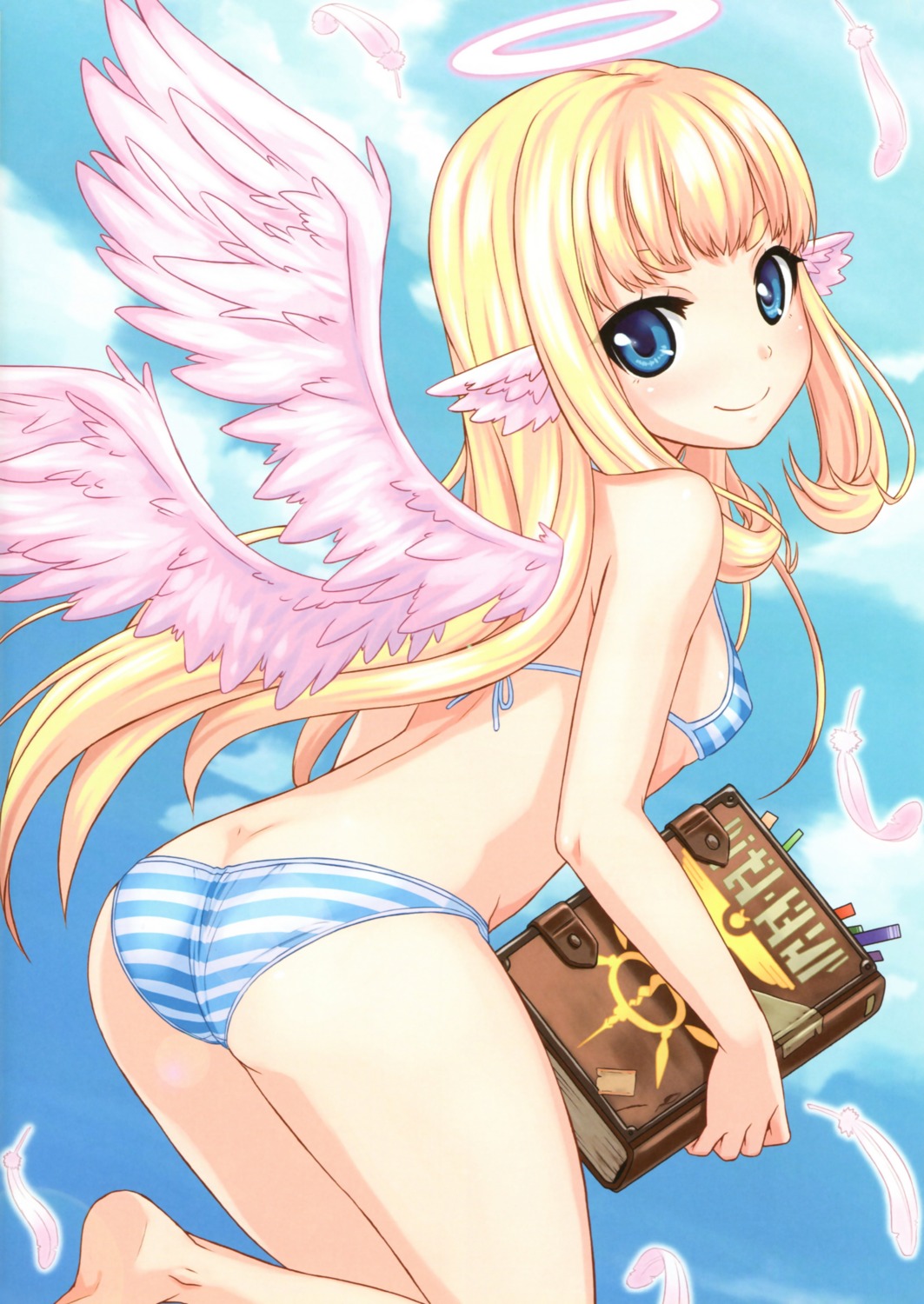 angel ass bikini genkai_tokki_monster_monpiece loli swimsuits tagme wings