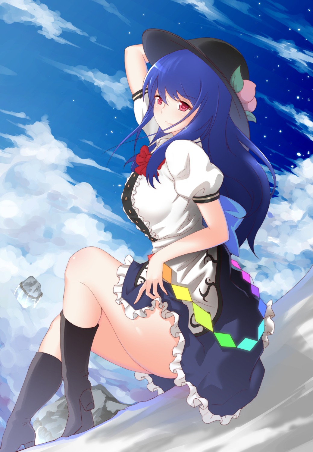 heels hinanawi_tenshi touhou x&x&x