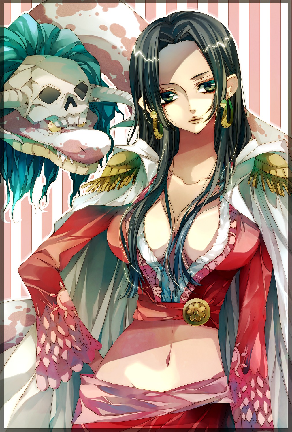 boa_hancock cleavage one_piece salome tsukioka_tsukiho