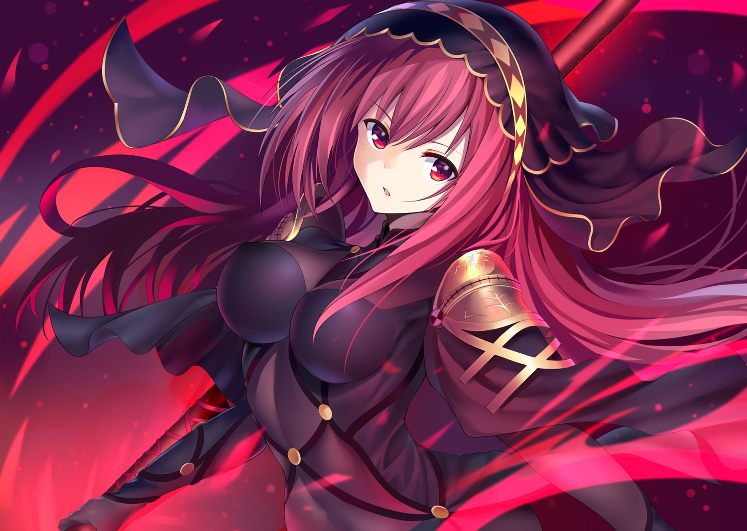 armor bodysuit fate/grand_order nagiha_kuten scathach_(fate/grand_order) weapon
