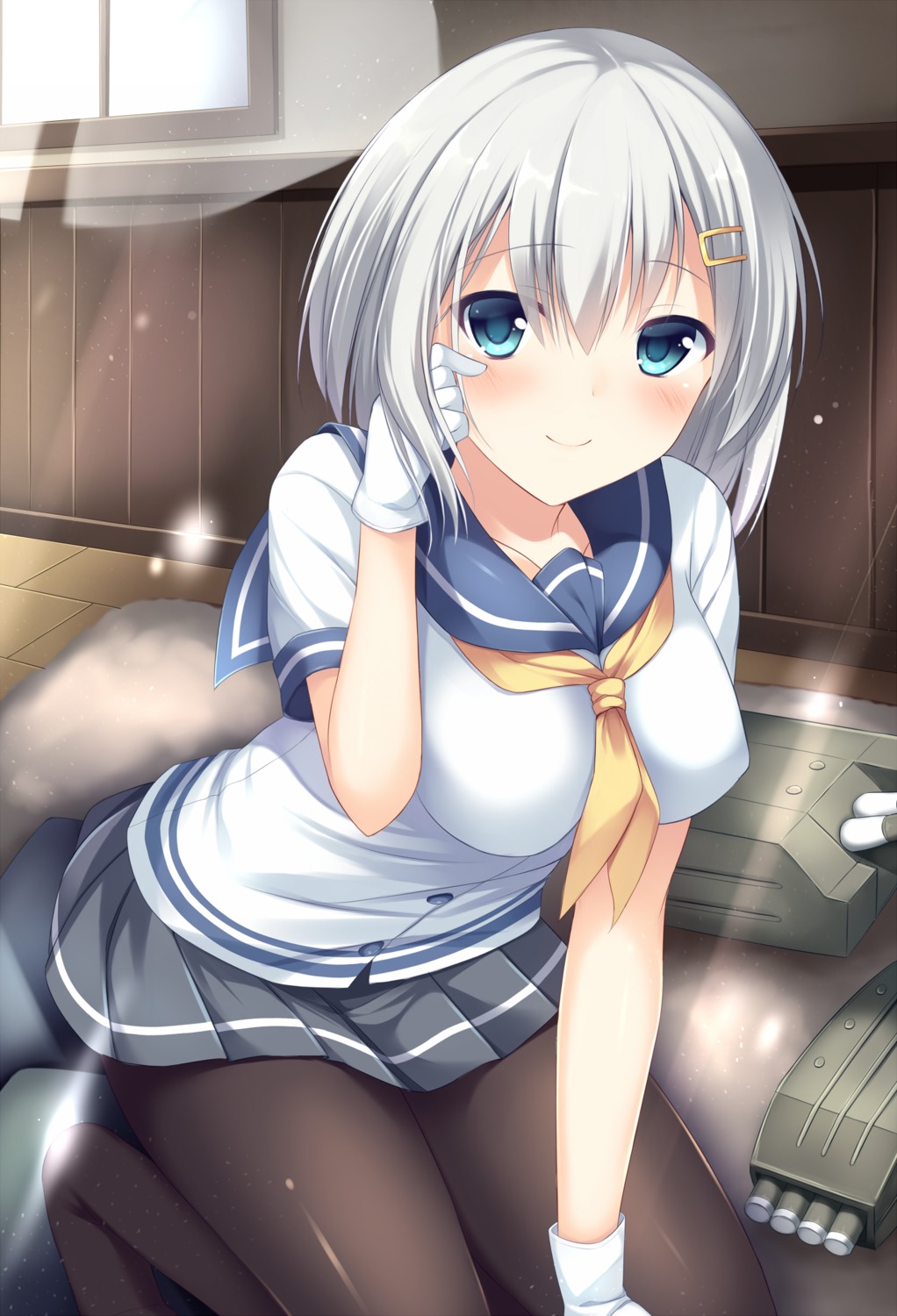 hamakaze_(kancolle) kantai_collection pantyhose seifuku tomoo