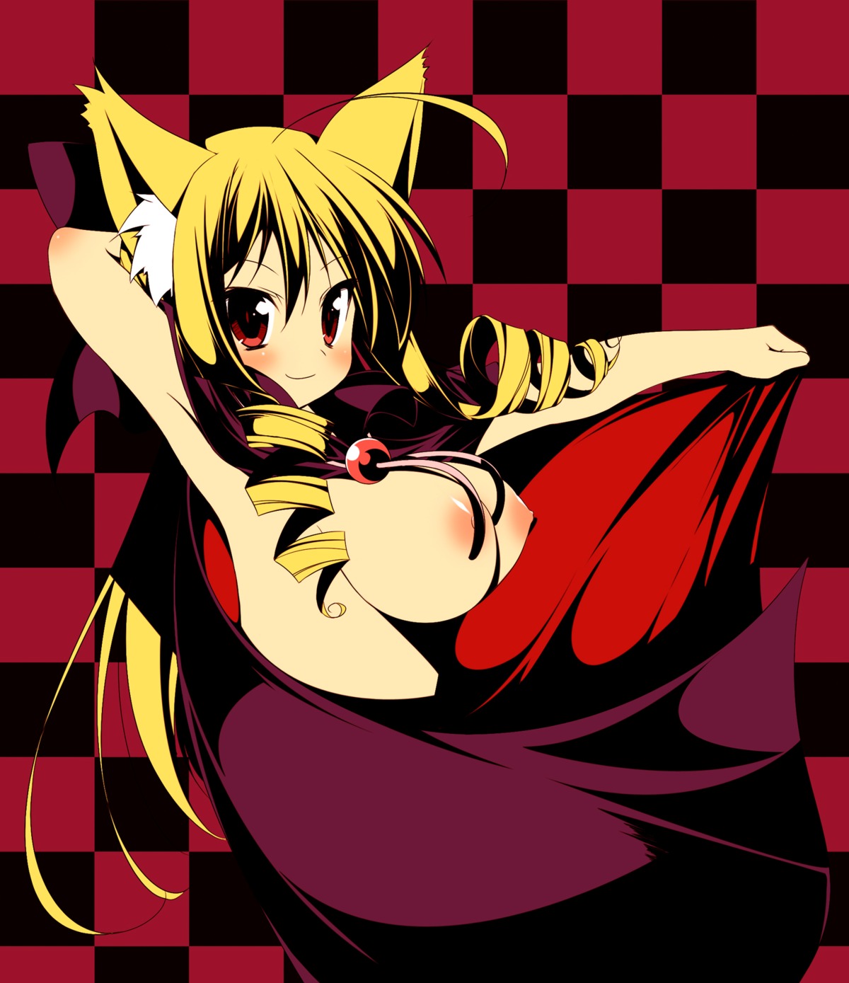 animal_ears breasts hayate_no_gotoku hoppege nipples tennousu_athena