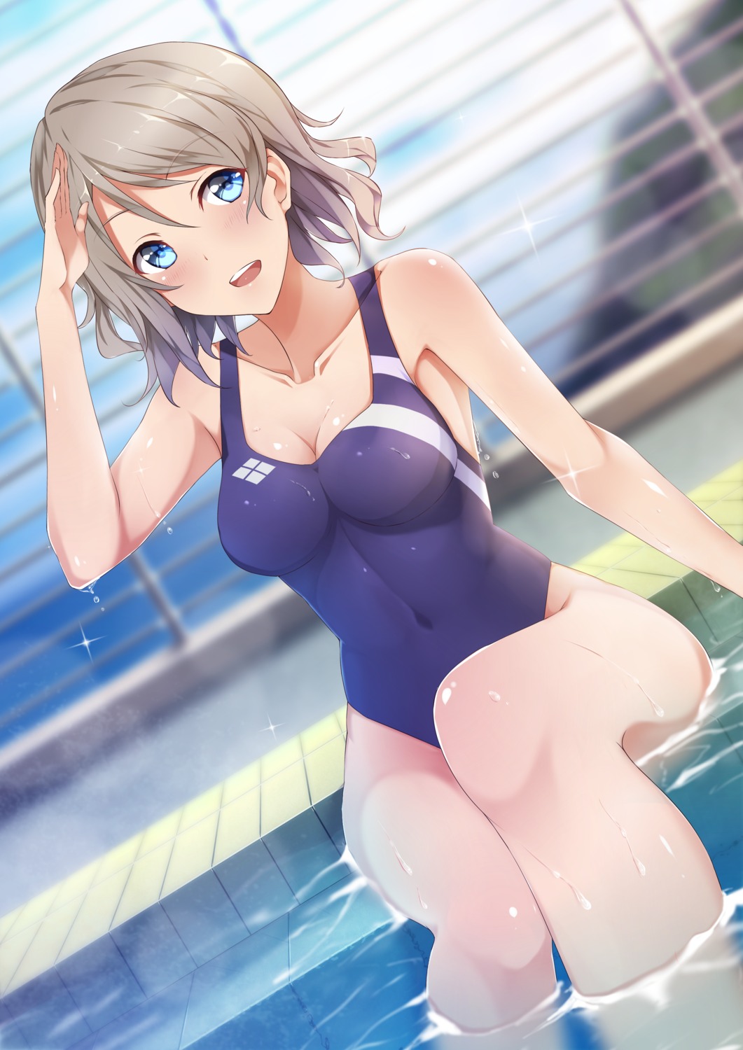 cleavage love_live!_sunshine!! lzl_j swimsuits watanabe_you wet