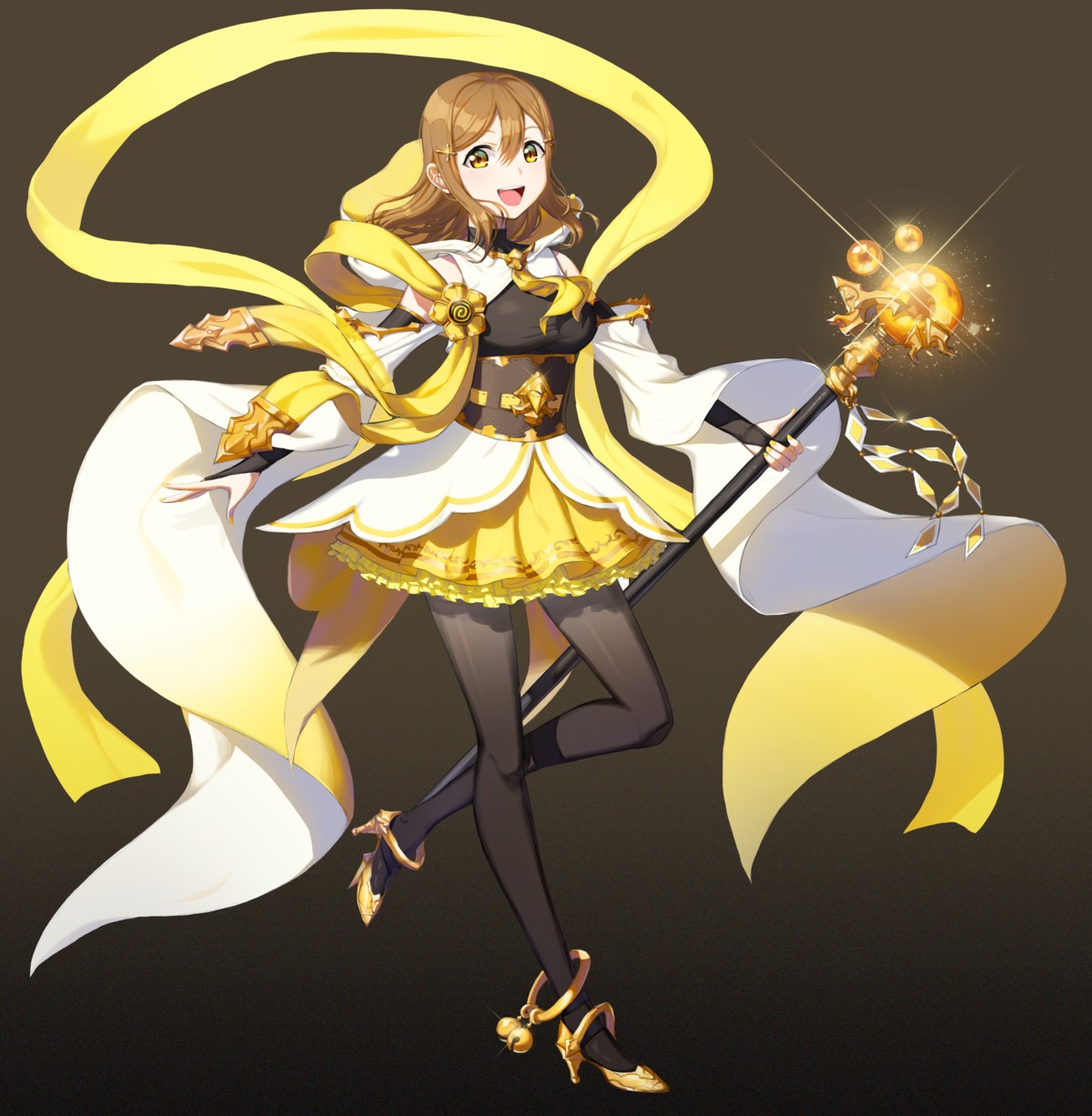 armor corset_(artist) heels kunikida_hanamaru love_live!_sunshine!! pantyhose weapon