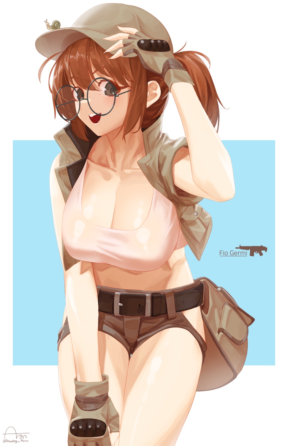 aronman fio_germi megane metal_slug no_bra see_through