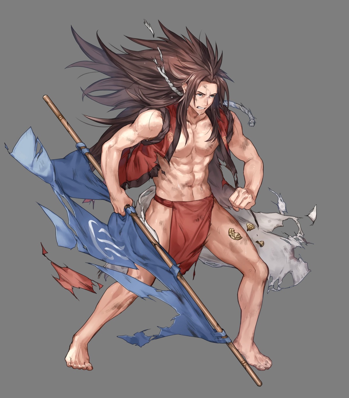 fire_emblem fire_emblem_heroes fire_emblem_if nintendo penekor ryoma_(fire_emblem) torn_clothes transparent_png