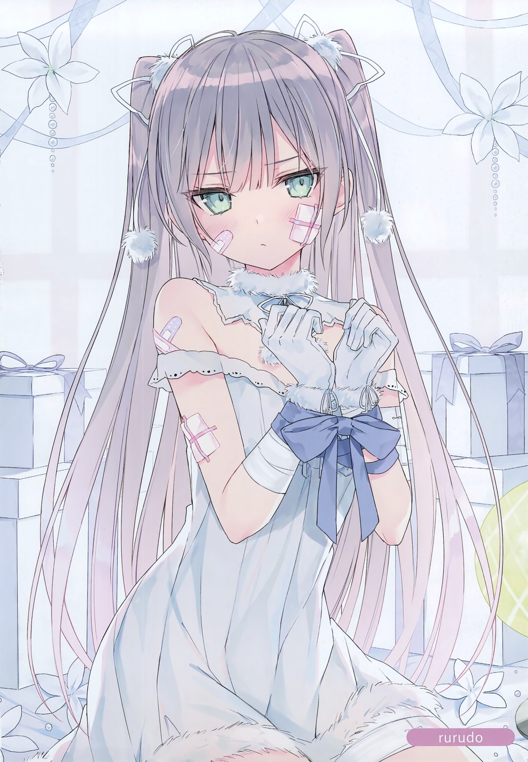 bandages bandaid carneades dress hatsune_(rurudo) melonbooks rurudo