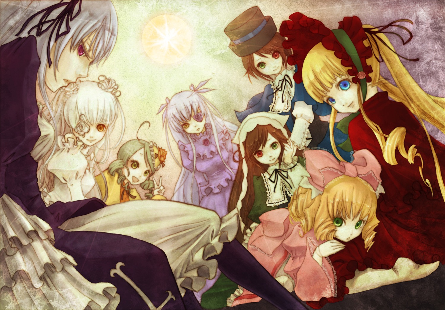 barasuishou gothic_lolita heterochromia hina_ichigo kanaria kirakishou lolita_fashion onohana rozen_maiden shinku souseiseki suigintou suiseiseki