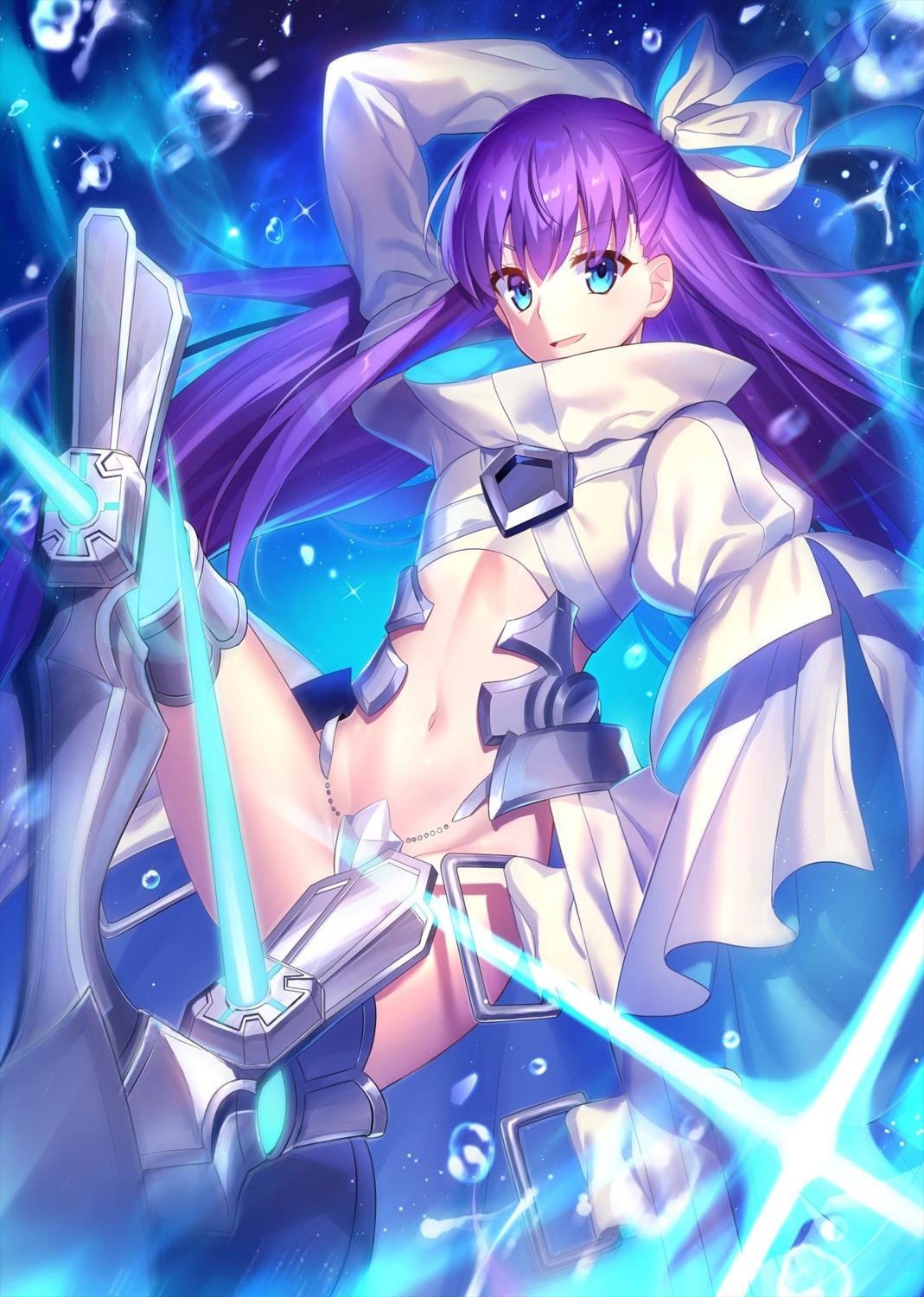 armor bottomless fate/extra fate/extra_ccc fate/grand_order fate/stay_night fuyuki_(neigedhiver) maebari meltryllis thighhighs