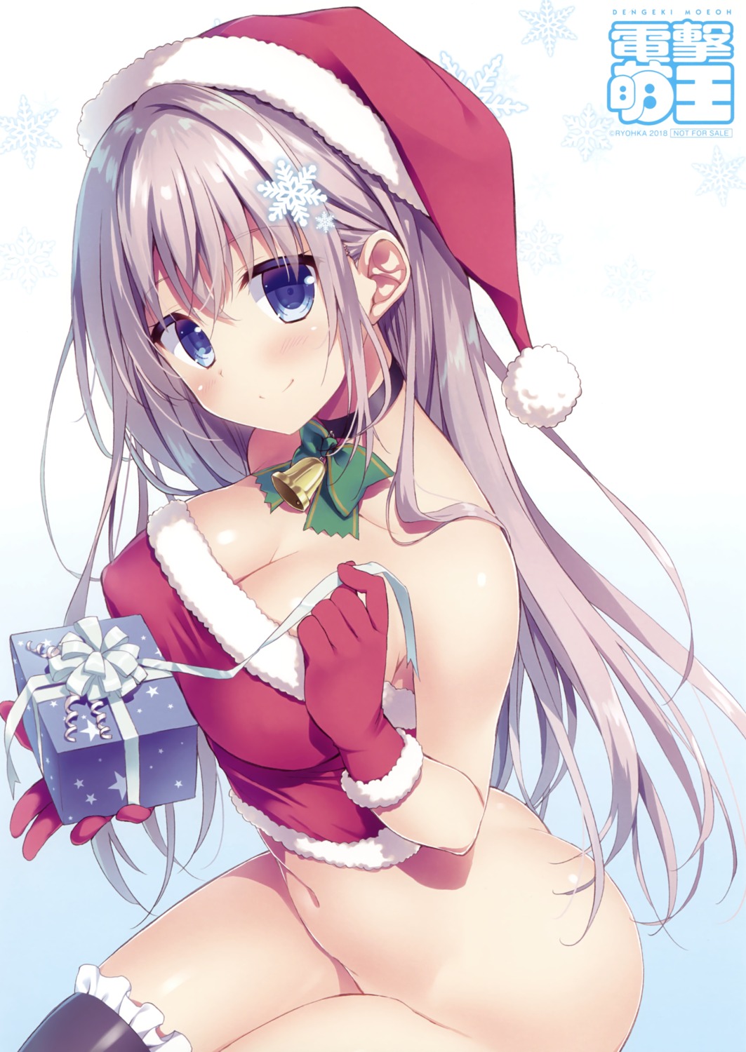 bottomless christmas cleavage ryohka thighhighs