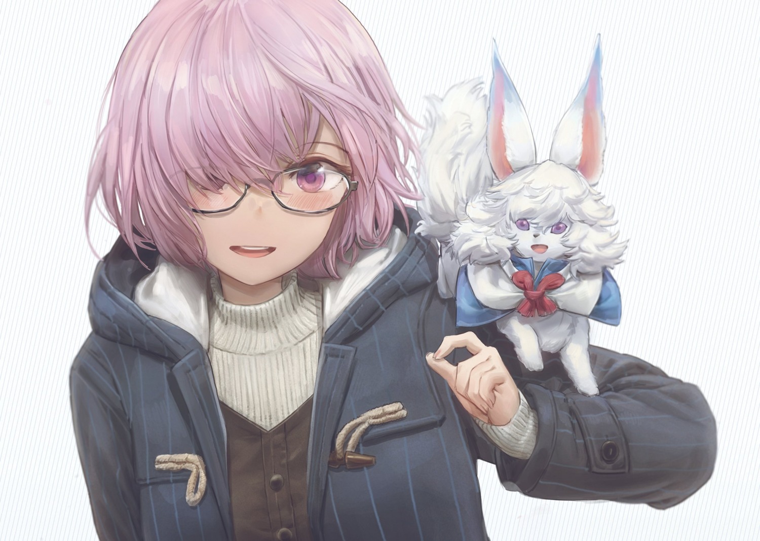 fate/grand_order free_style_(yohan1754) mash_kyrielight megane sweater