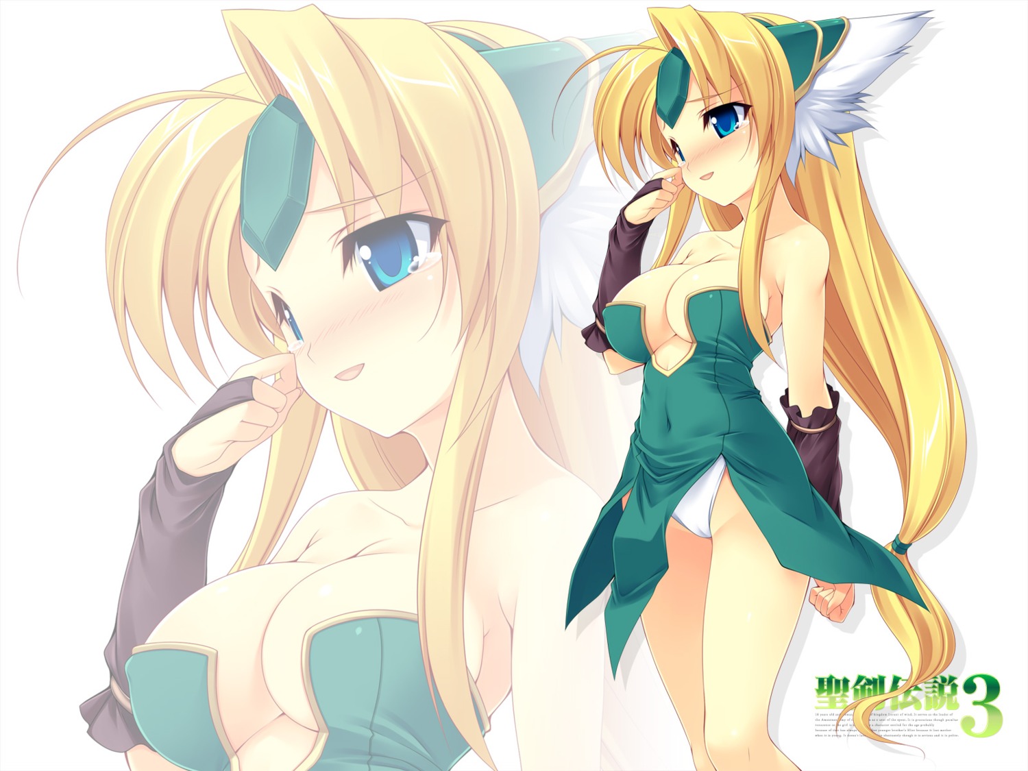 cleavage kinoshita_ichi pantsu riesz seiken_densetsu seiken_densetsu_3 wallpaper