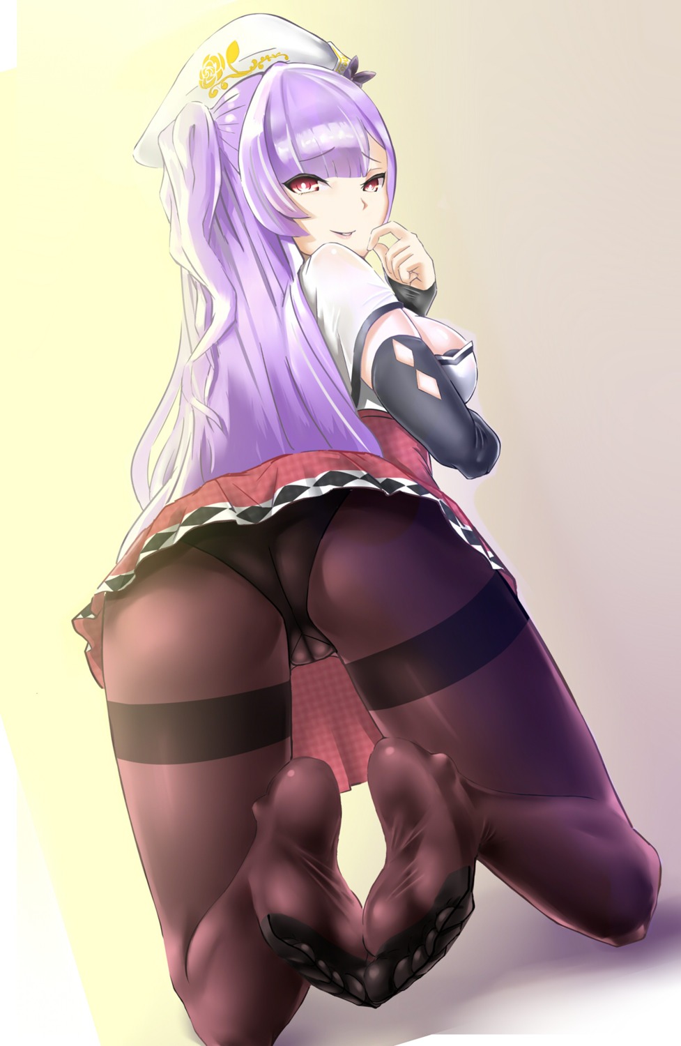 ajax_(azur_lane) ass azur_lane cameltoe feet kyuusanshiki pantsu pantyhose