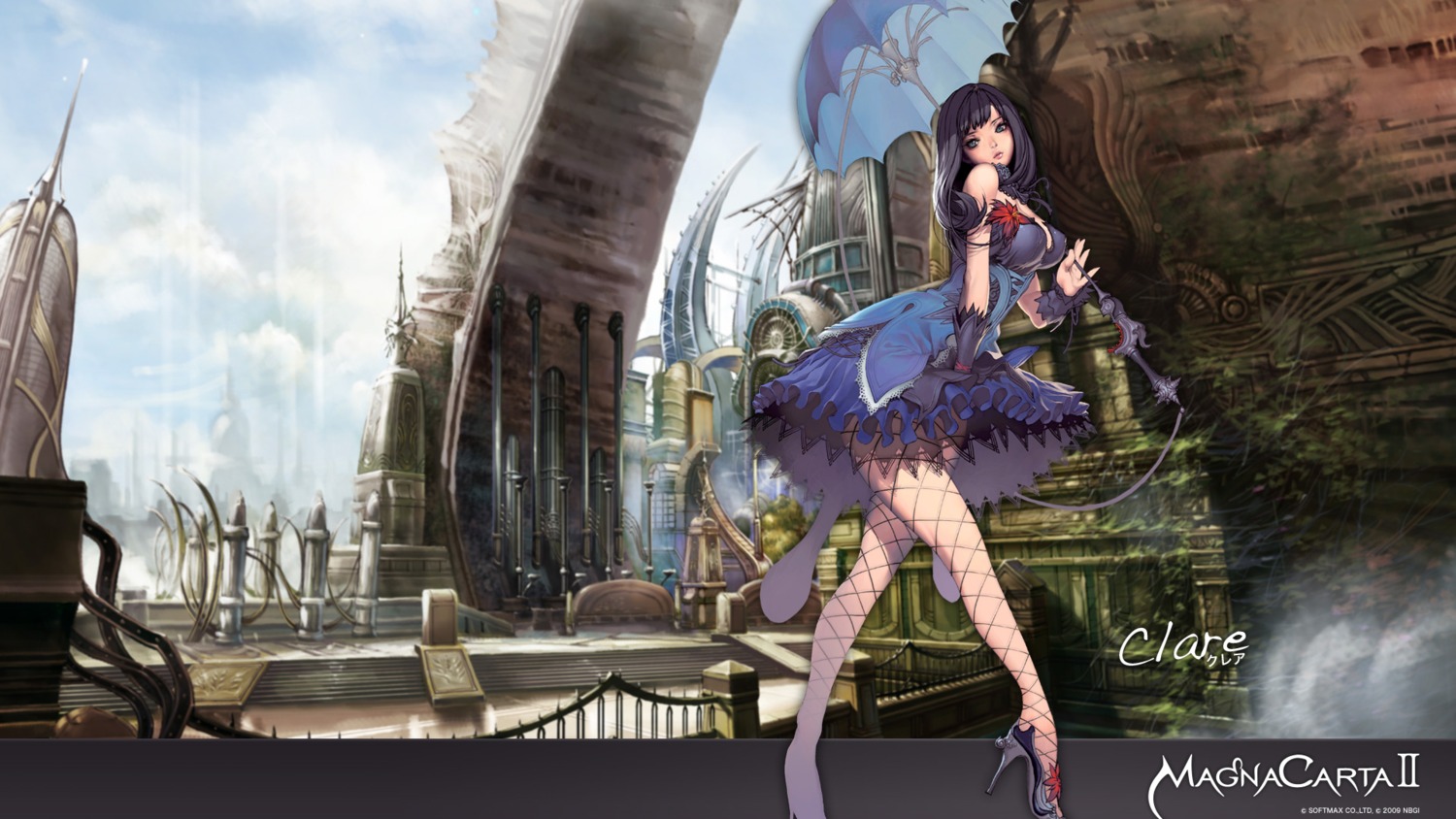 clare_setilan dress fishnets kim_hyung-tae lolita_fashion magna_carta magna_carta_2 pantyhose wallpaper