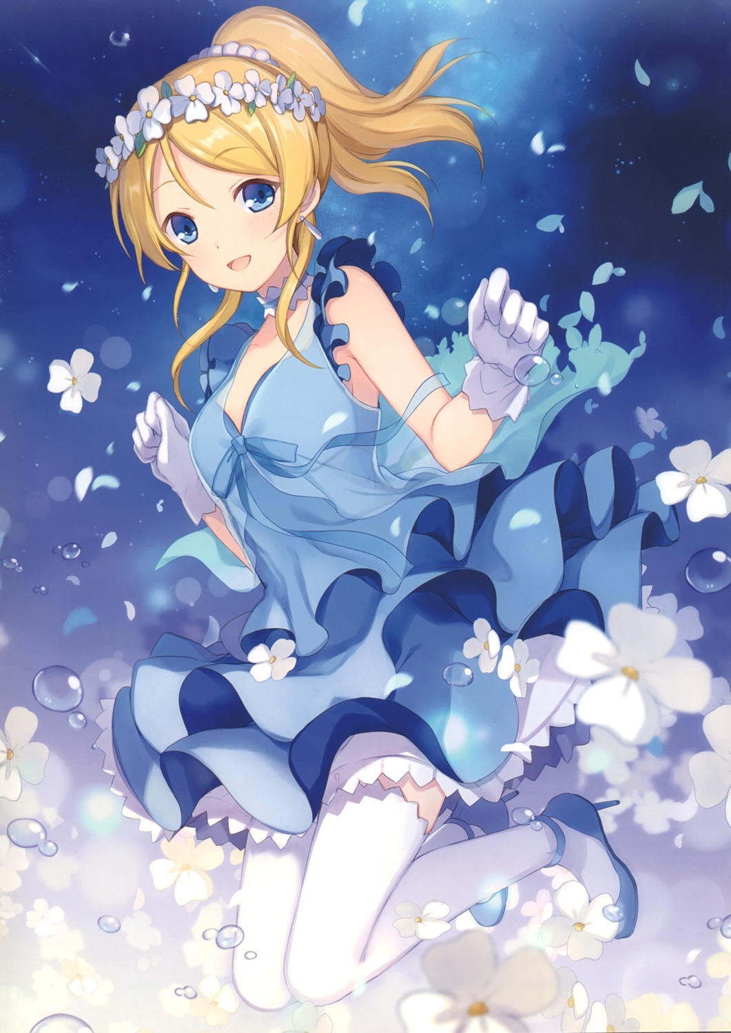 6u ayase_eli dress eternal_land heels love_live! love_live!_(series) thighhighs