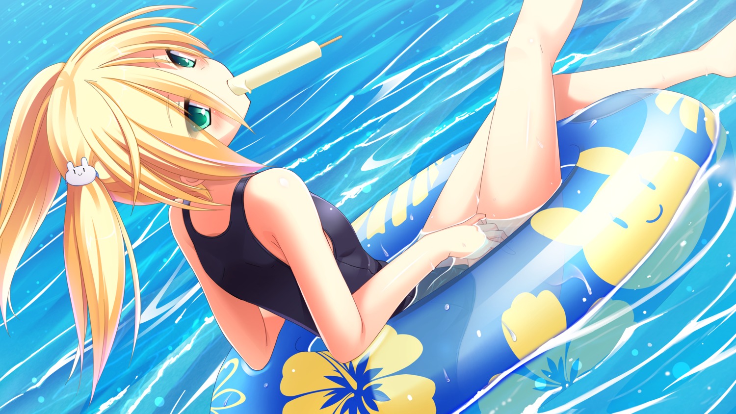 chuablesoft game_cg lovera_bride mutou_kurihito school_swimsuit swimsuits wet yuki_nao