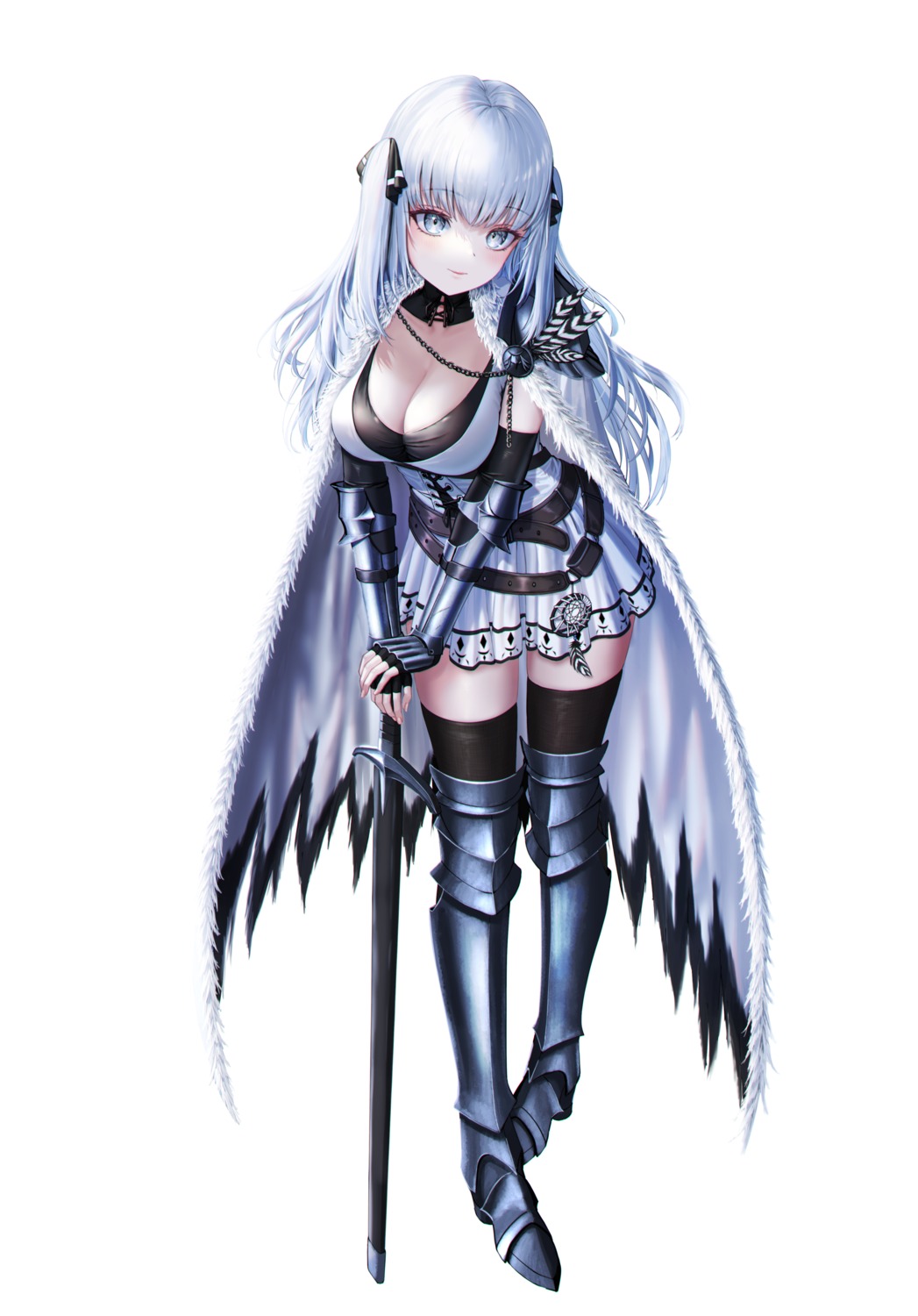 armor supersugar sword thighhighs