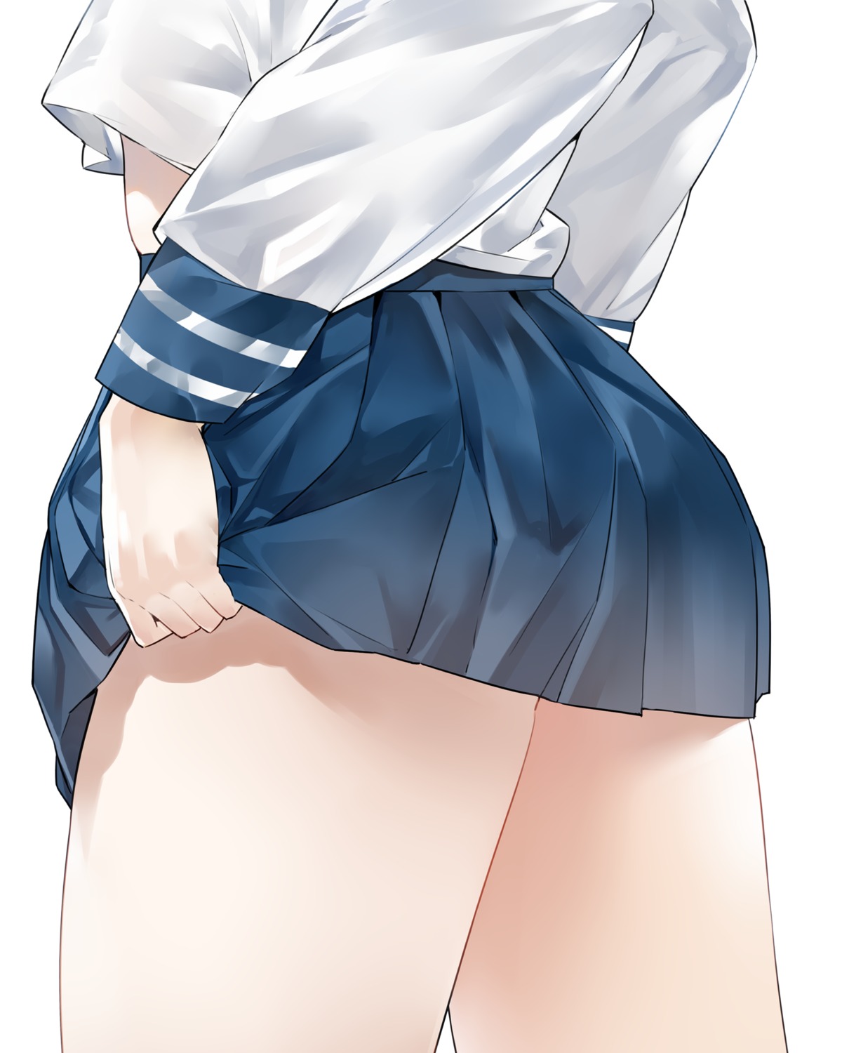 kou_mashiro seifuku skirt_lift