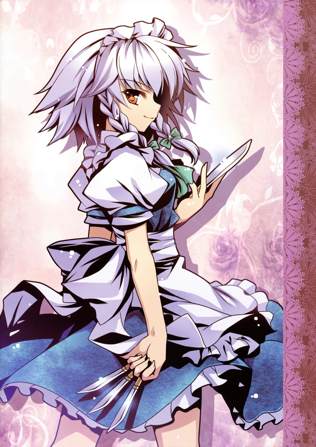 capura_lin eternal_phantasia fixme izayoi_sakuya maid stitchme touhou weapon