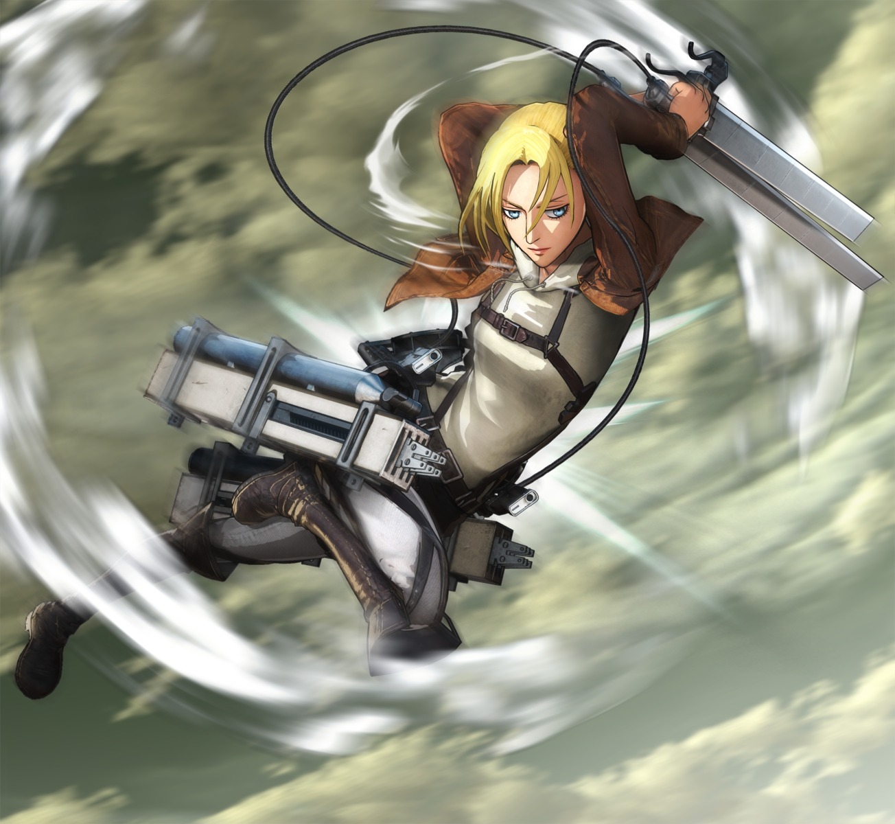 annie_leonhardt cg shingeki_no_kyojin sword