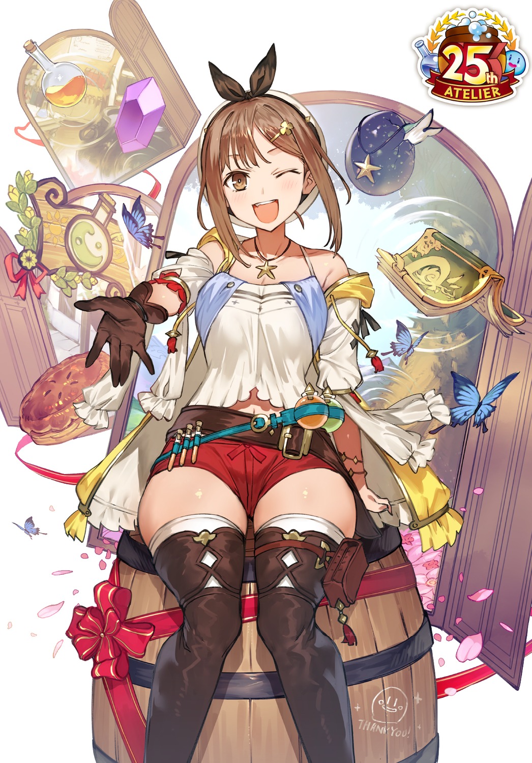 atelier atelier_ryza garter reisalin_stout thighhighs toridamono