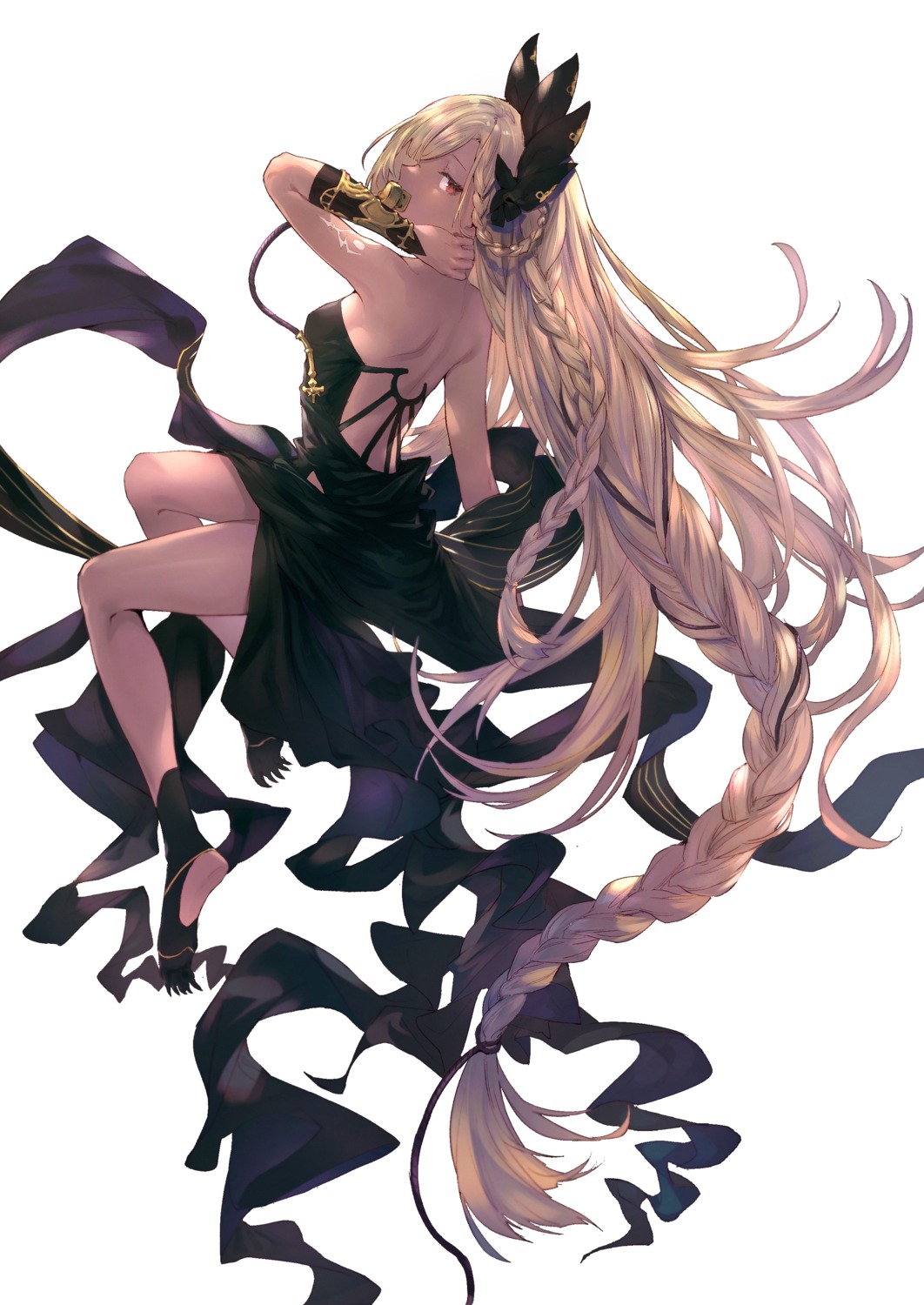 dress granblue_fantasy helel_ben_shalem leon_v no_bra