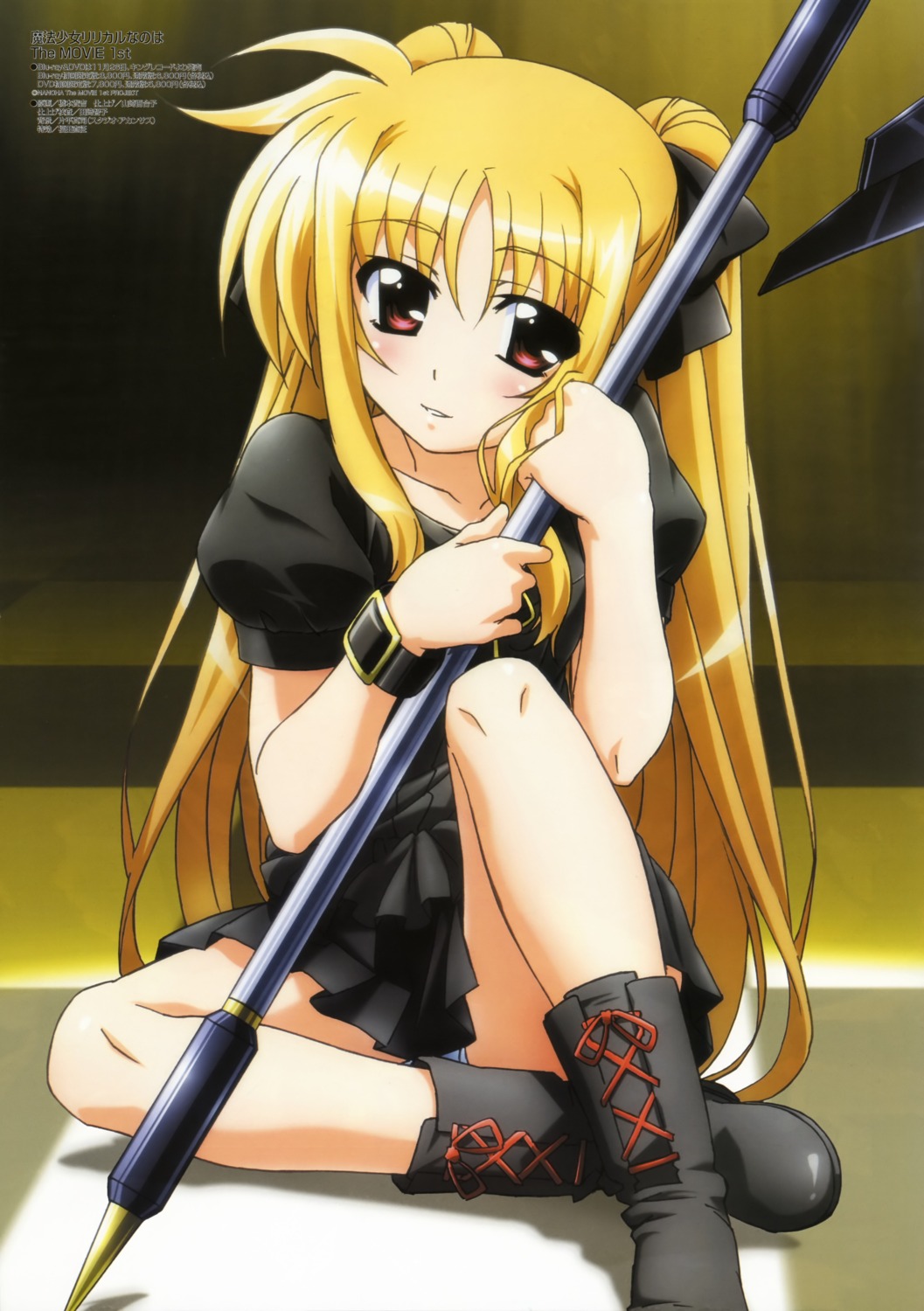 fate_testarossa hashimoto_takayoshi mahou_shoujo_lyrical_nanoha mahou_shoujo_lyrical_nanoha_the_movie_1st pantsu weapon