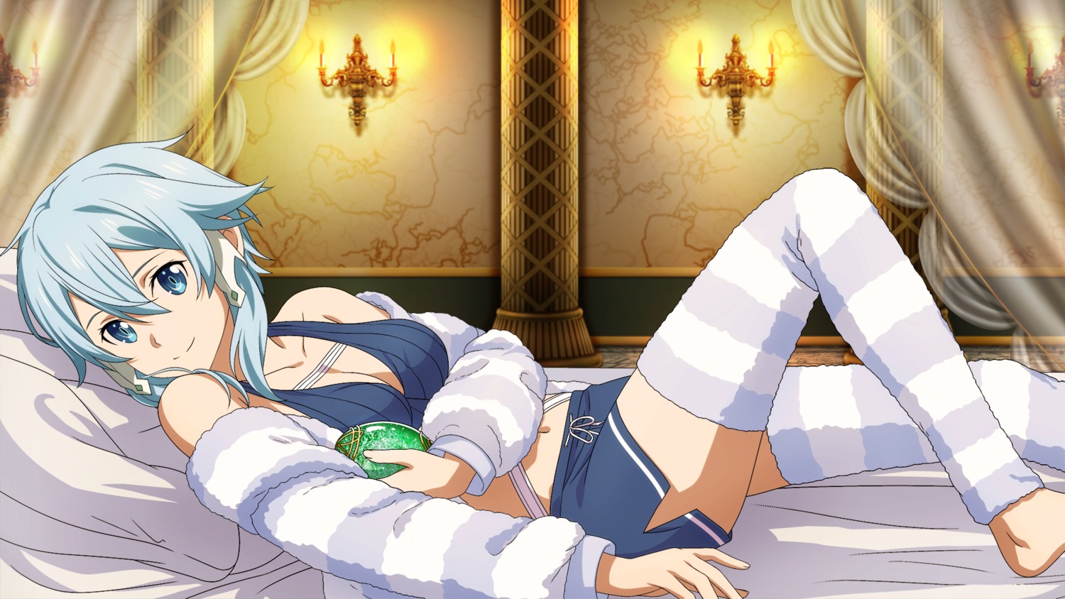 cleavage game_cg sinon sword_art_online sword_art_online_last_recollection tagme thighhighs