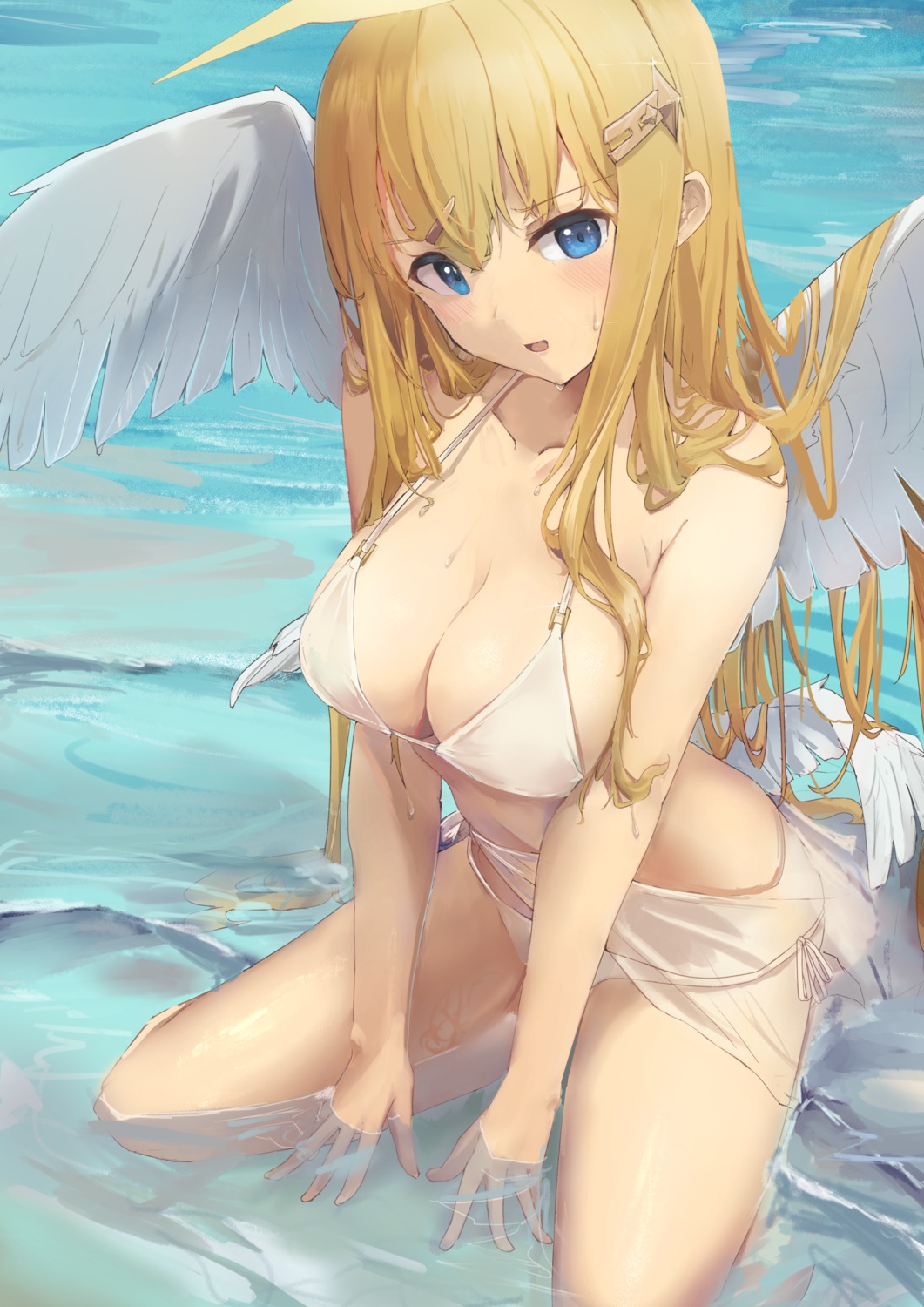 bikini sapota_clone see_through swimsuits wet wings