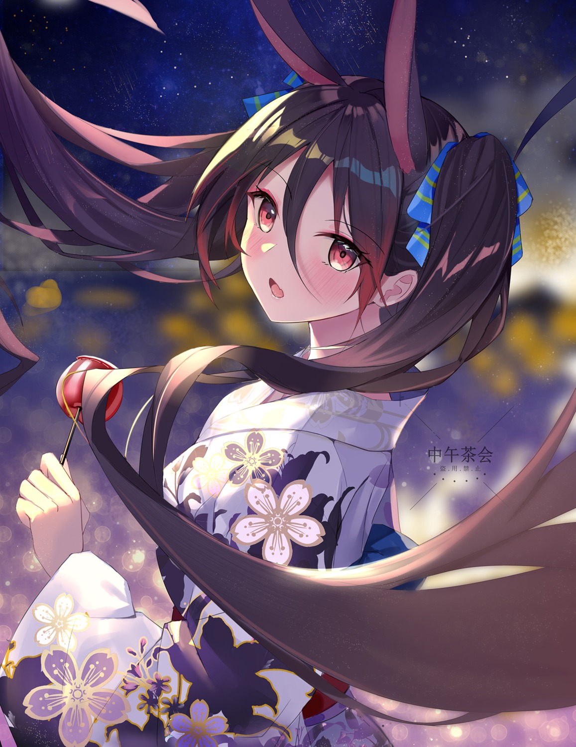 animal_ears bunny_ears kimono zhongwu_chahui