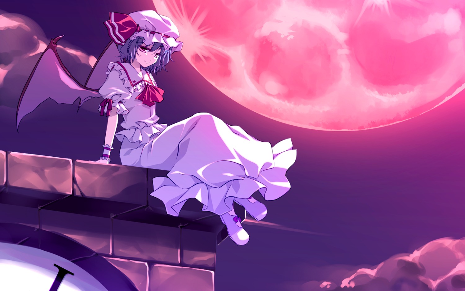 frac motomiya_mitsuki remilia_scarlet touhou wallpaper