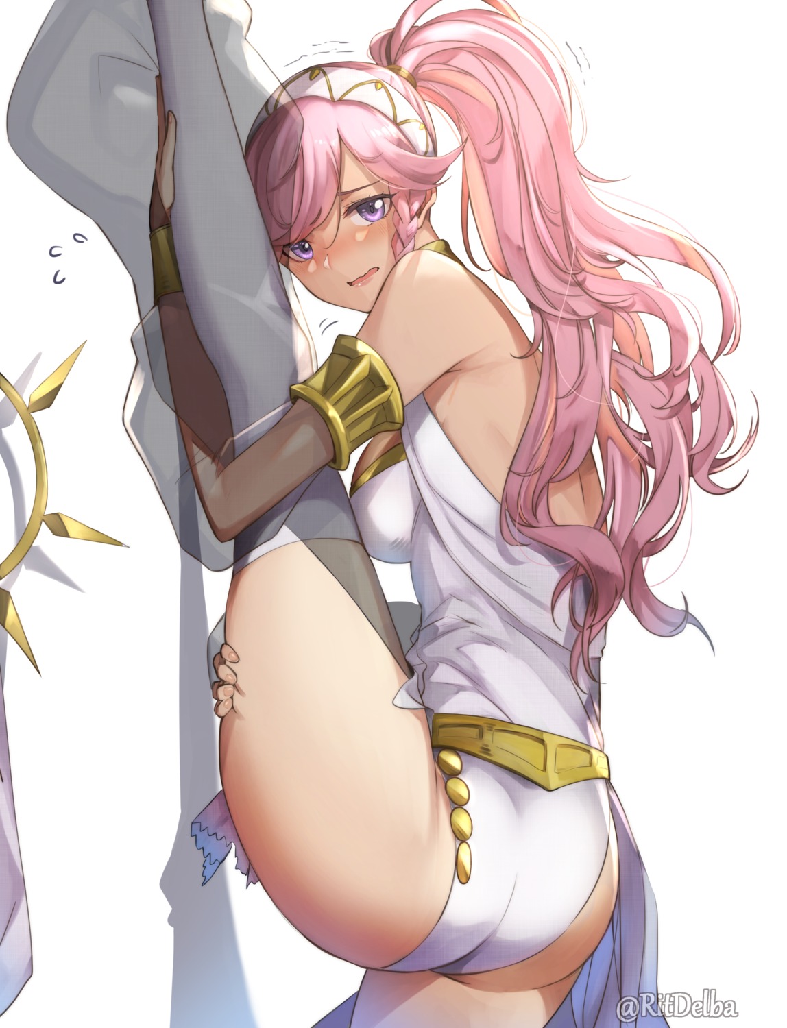 ass fire_emblem fire_emblem_kakusei no_bra olivia_(fire_emblem) ritence thighhighs