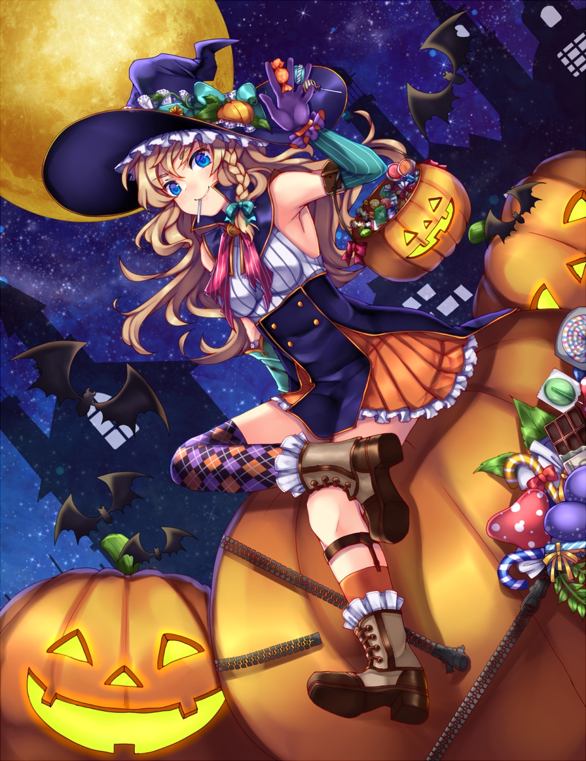 13_(spice!!) halloween heels kirisame_marisa thighhighs touhou witch