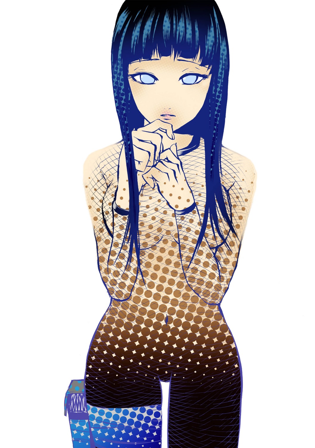 fishnets hyuuga_hinata naked naruto sagatsune thighhighs