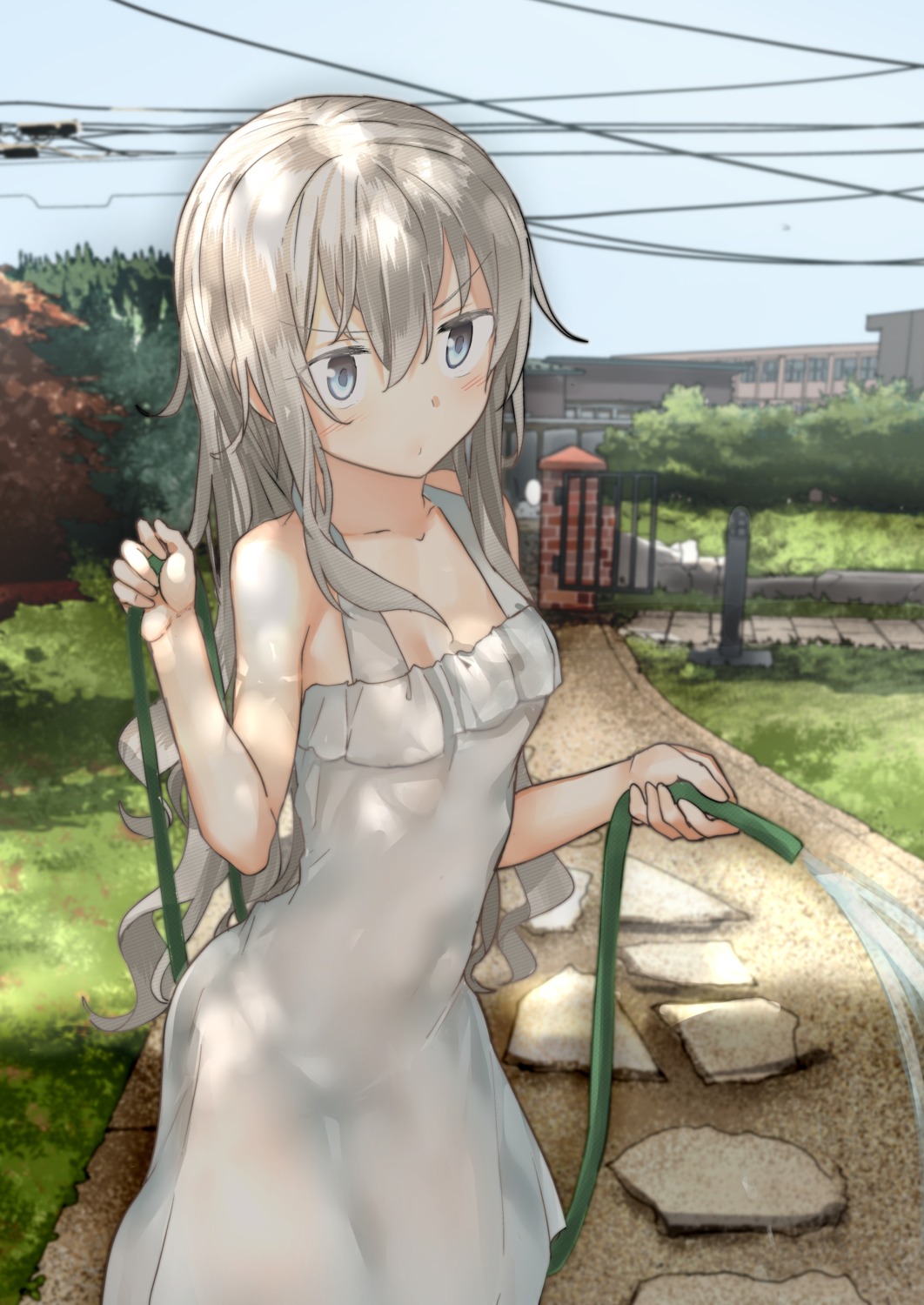 araido_kagiri dress nopan see_through summer_dress