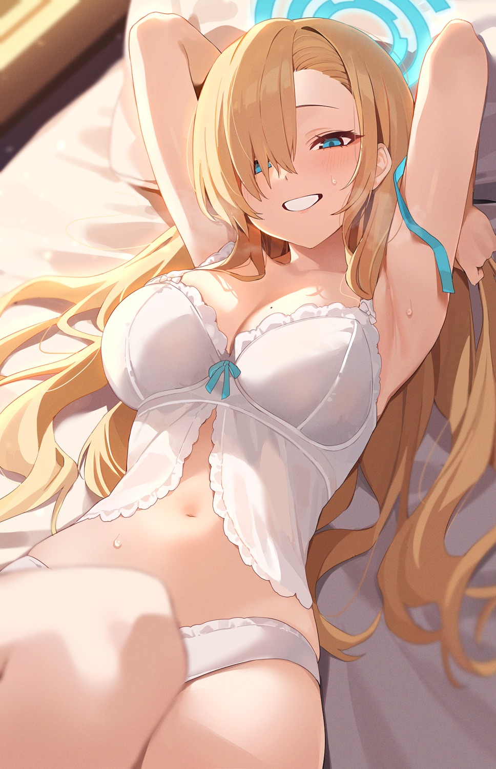 blue_archive bra halo ichinose_asuna kithera lingerie pantsu