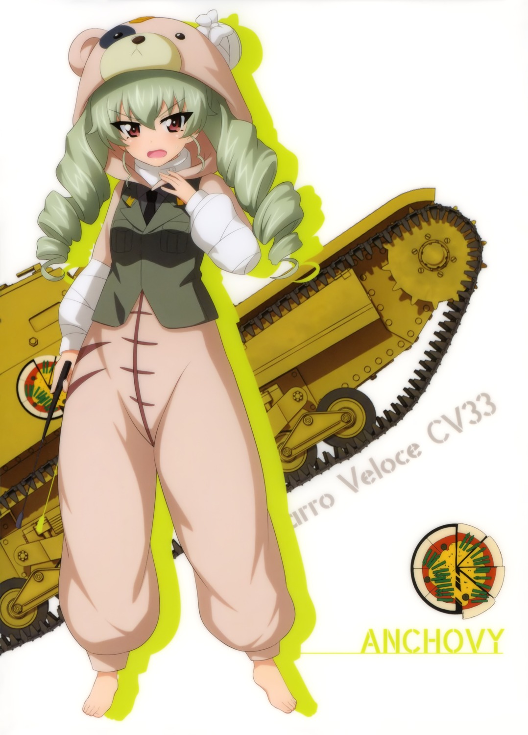 anchovy girls_und_panzer pajama