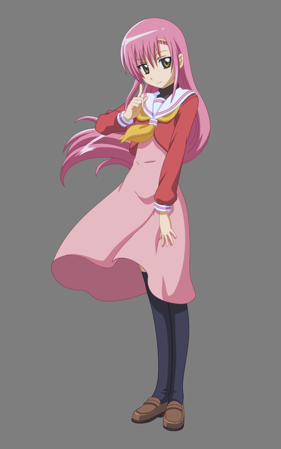 hayate_no_gotoku horiuchi_osamu katsura_hinagiku seifuku thighhighs transparent_png vector_trace