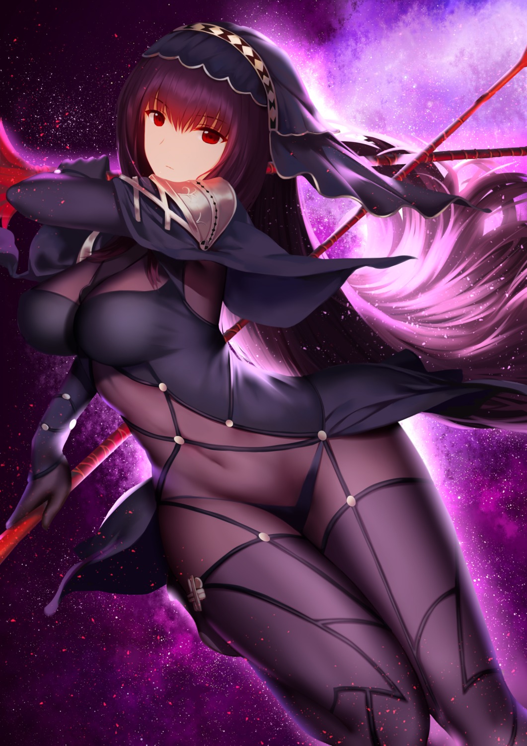 an_yasuri armor artist_revision bodysuit fate/grand_order scathach_(fate/grand_order) weapon