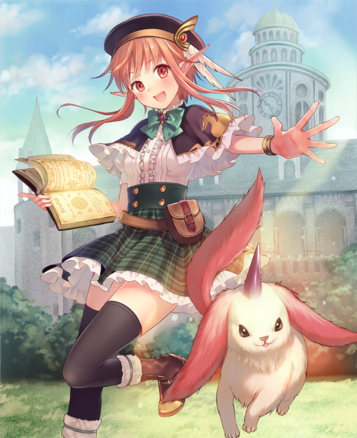 elf fukahire pointy_ears ruinon shingeki_no_bahamut thighhighs