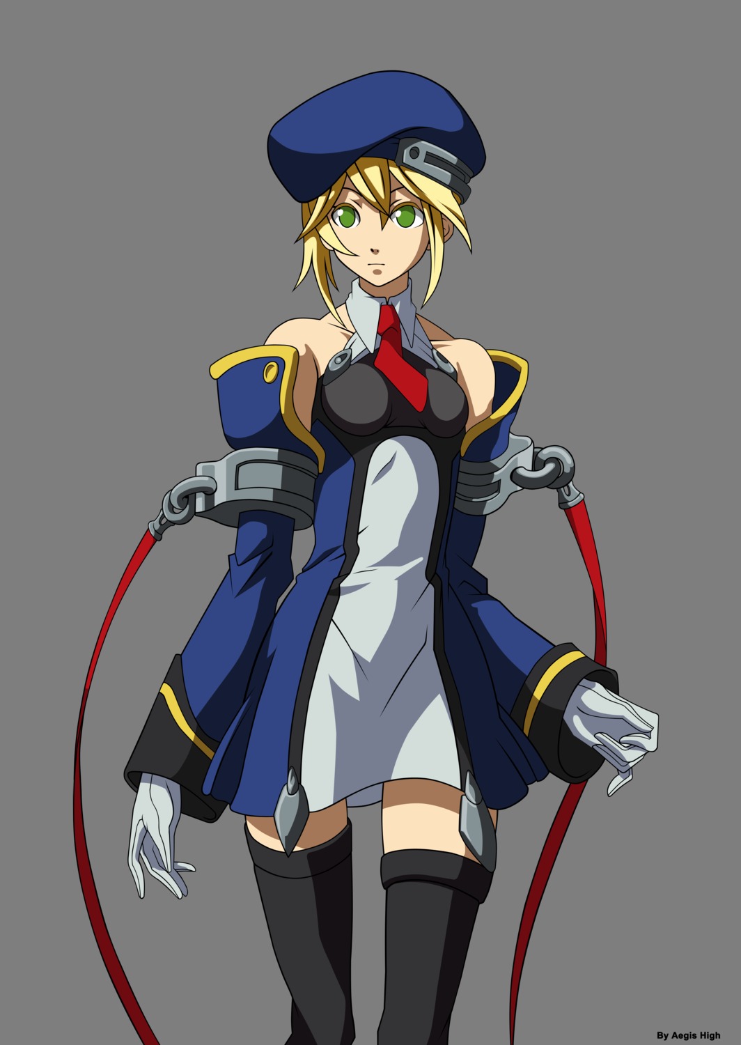 blazblue noel_vermillion thighhighs transparent_png vector_trace watermark